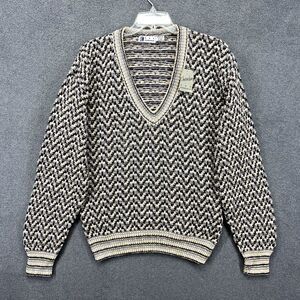 Vintage Ron Chereskin‎ Sweater Mens XL Pink Purple Cotton Knit 90s preppy cozy